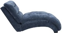 Contemporary Slate Blue Upholstered Chaise - Dominick-6