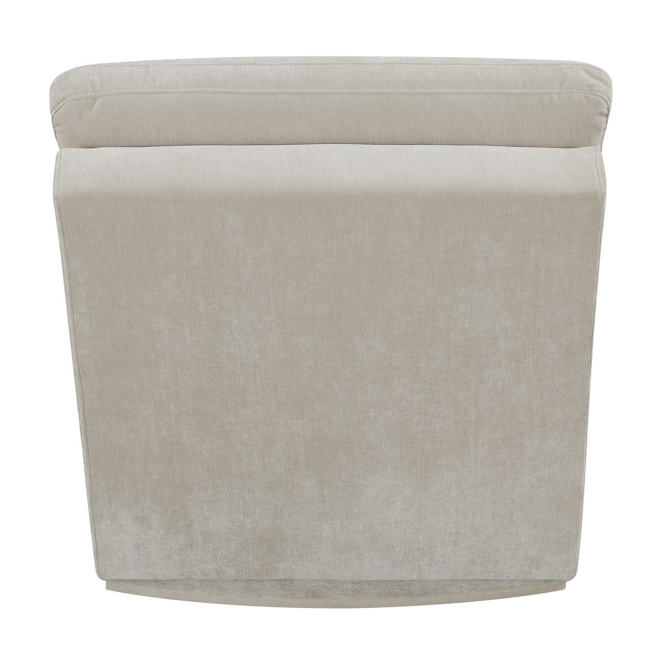Contemporary Off White Upholstered Chaise - Dominick-2