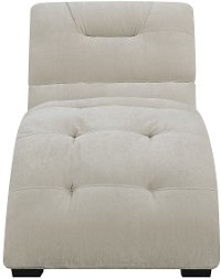 Contemporary Off White Upholstered Chaise - Dominick-3
