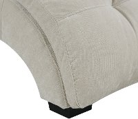 Contemporary Off White Upholstered Chaise - Dominick-4