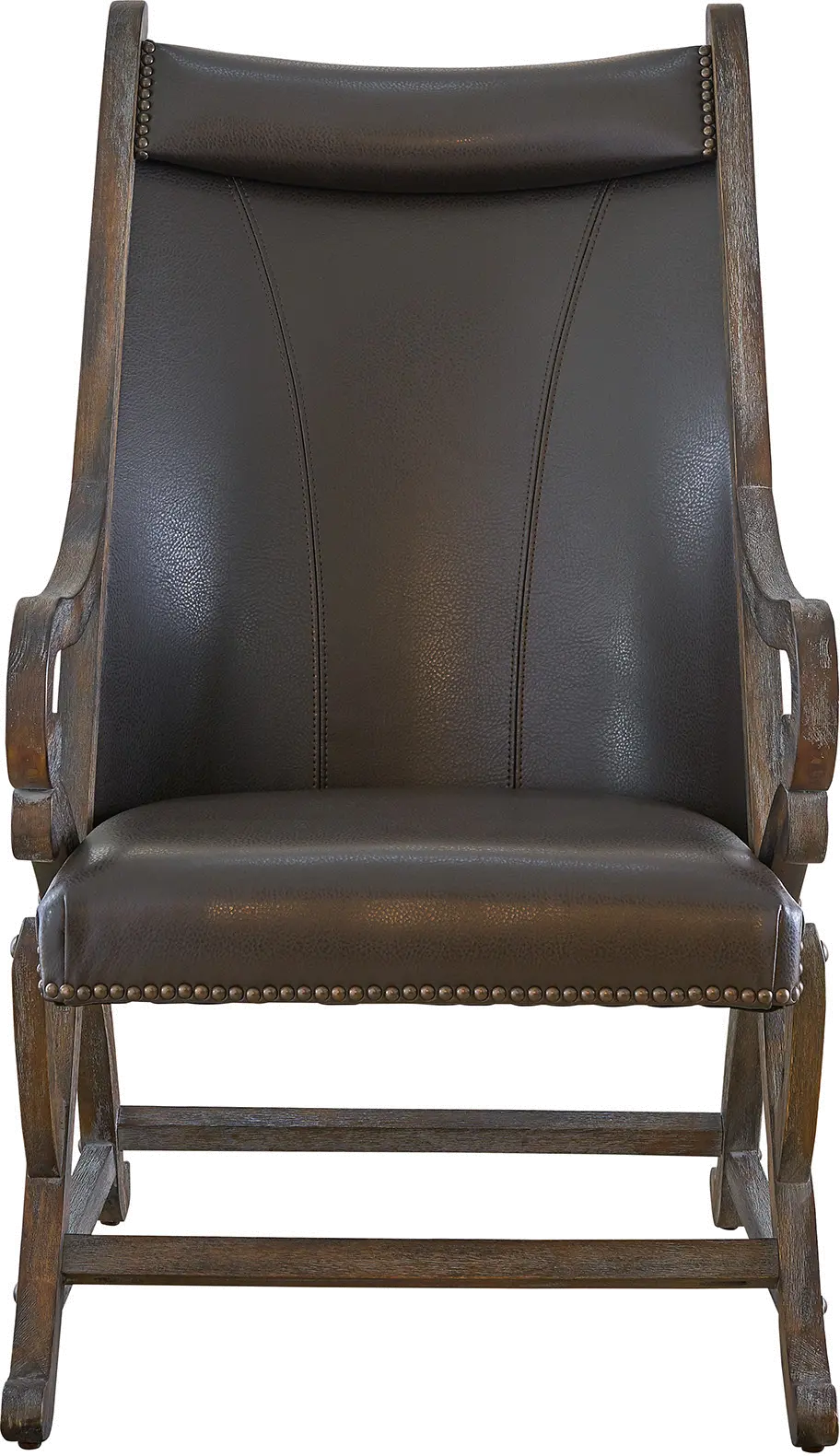 Hunter Brown Accent Chair and Ottoman-3