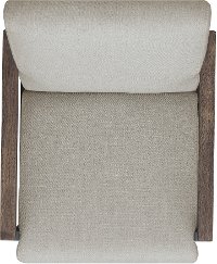 Contemporary Off White Linen Accent Chair - Furman-8
