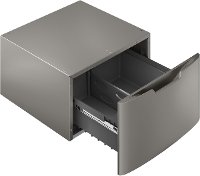 GFP1528PNSN GE Pedestal with Storage Drawer - Satin Nickel-2