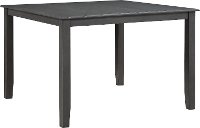 Contemporary Dark Gray Square Counter Height Dining Room Table - Carbon