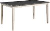 Clearance Farmhouse White and Gray Dining Room Table - Remy