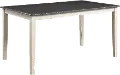 Farmhouse White and Gray Dining Room Table - Remy