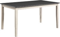 Farmhouse White and Gray Dining Room Table - Remy