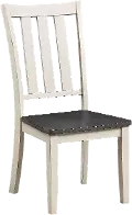 Farmhouse White and Gray Dining Room Chair - Remy