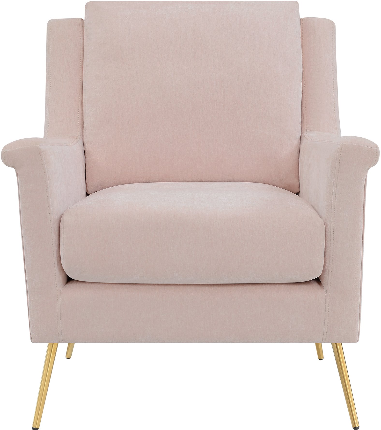 Cambridge Mid Century Modern Blush Pink Accent Chair-2