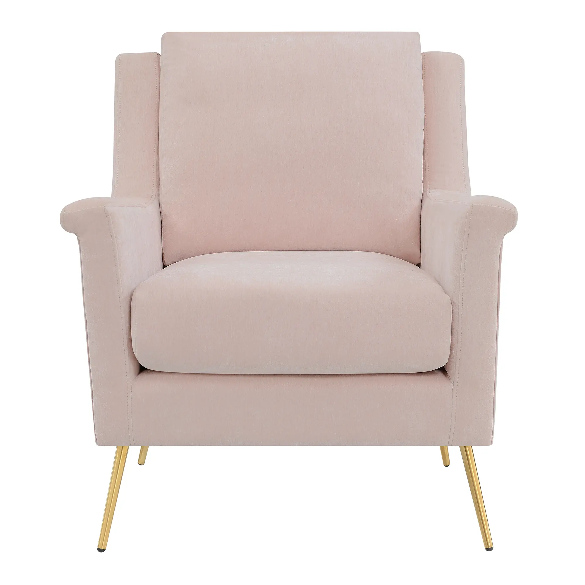 Cambridge Mid Century Modern Blush Pink Accent Chair-2