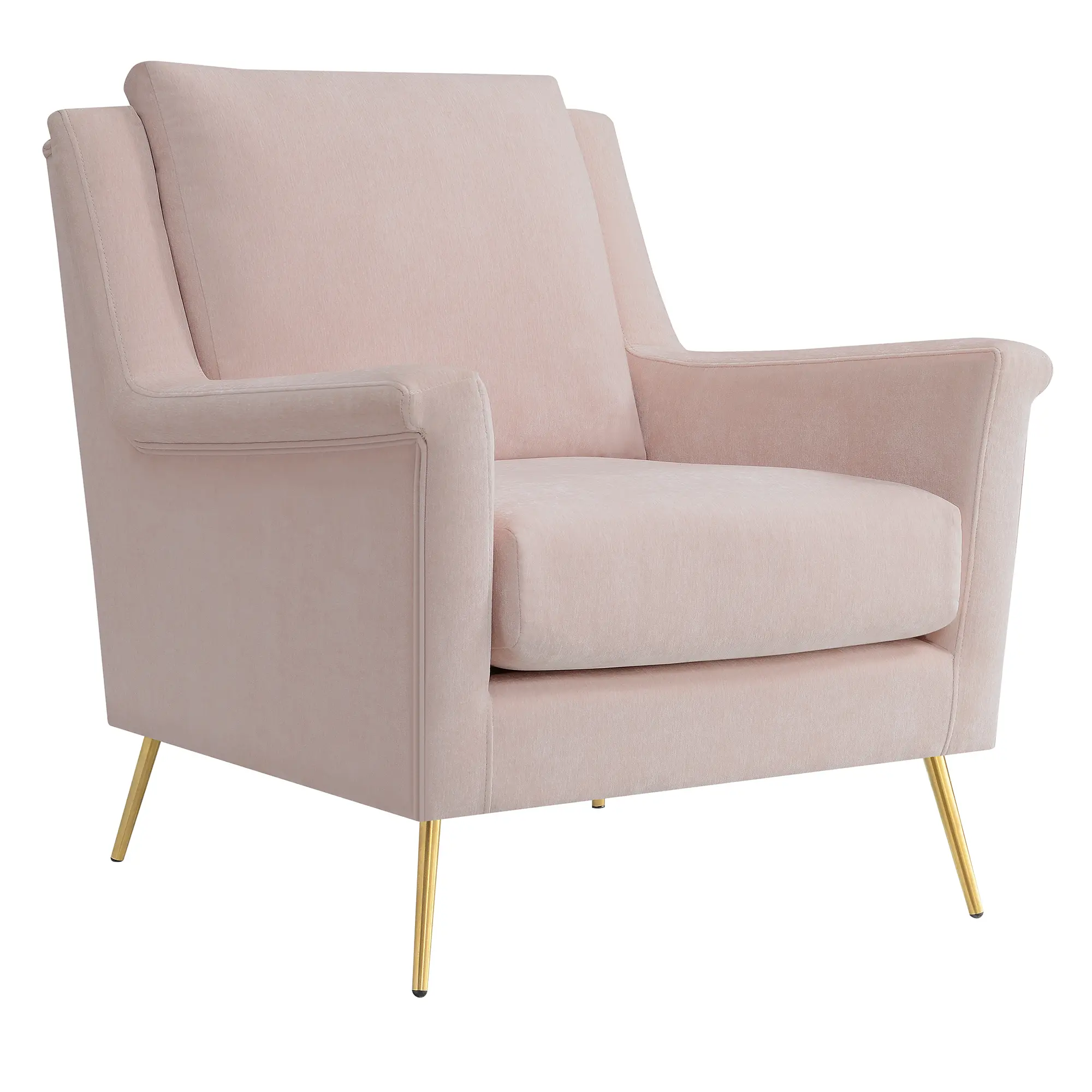 Cambridge Mid Century Modern Blush Pink Accent Chair-3