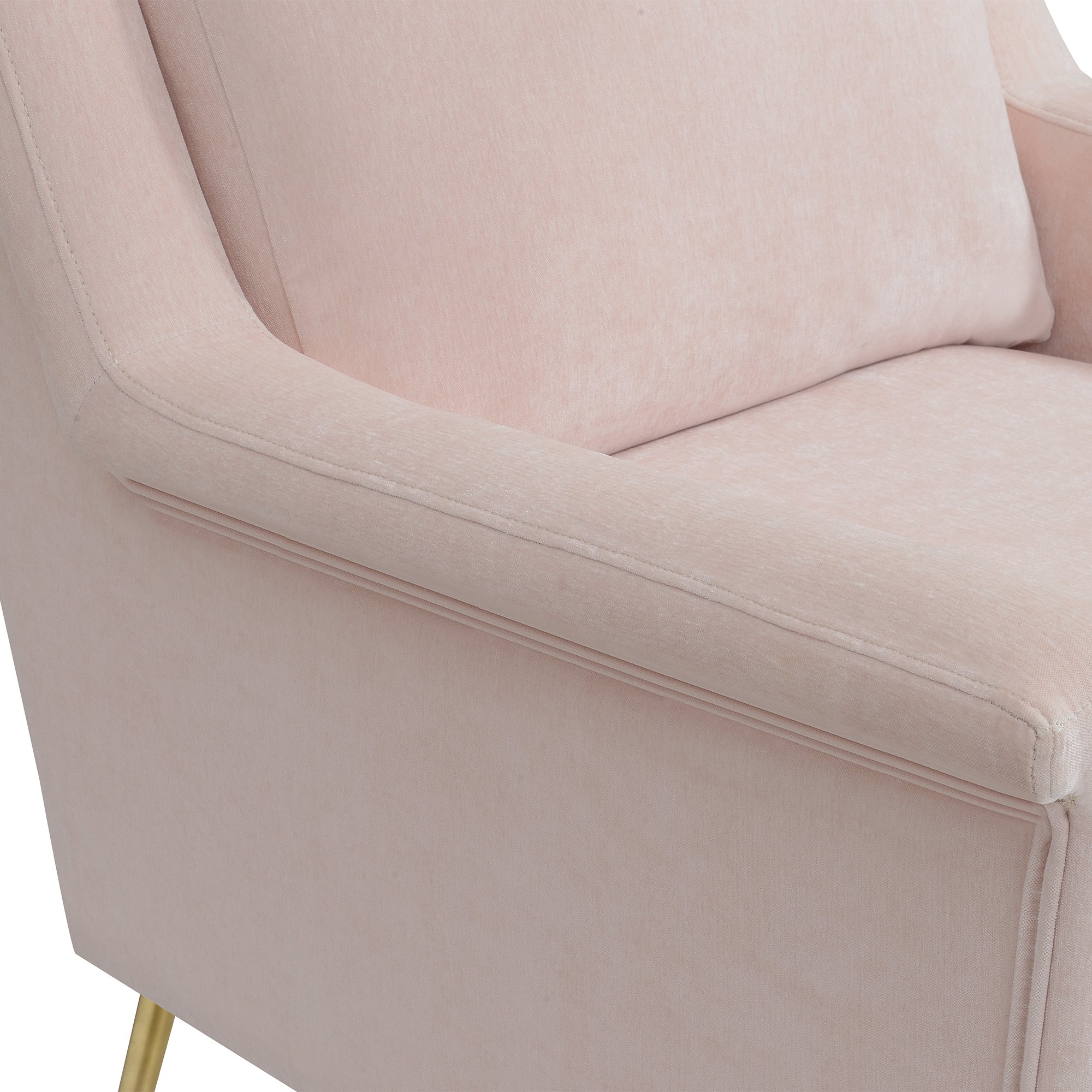 Cambridge Mid Century Modern Blush Pink Accent Chair-8