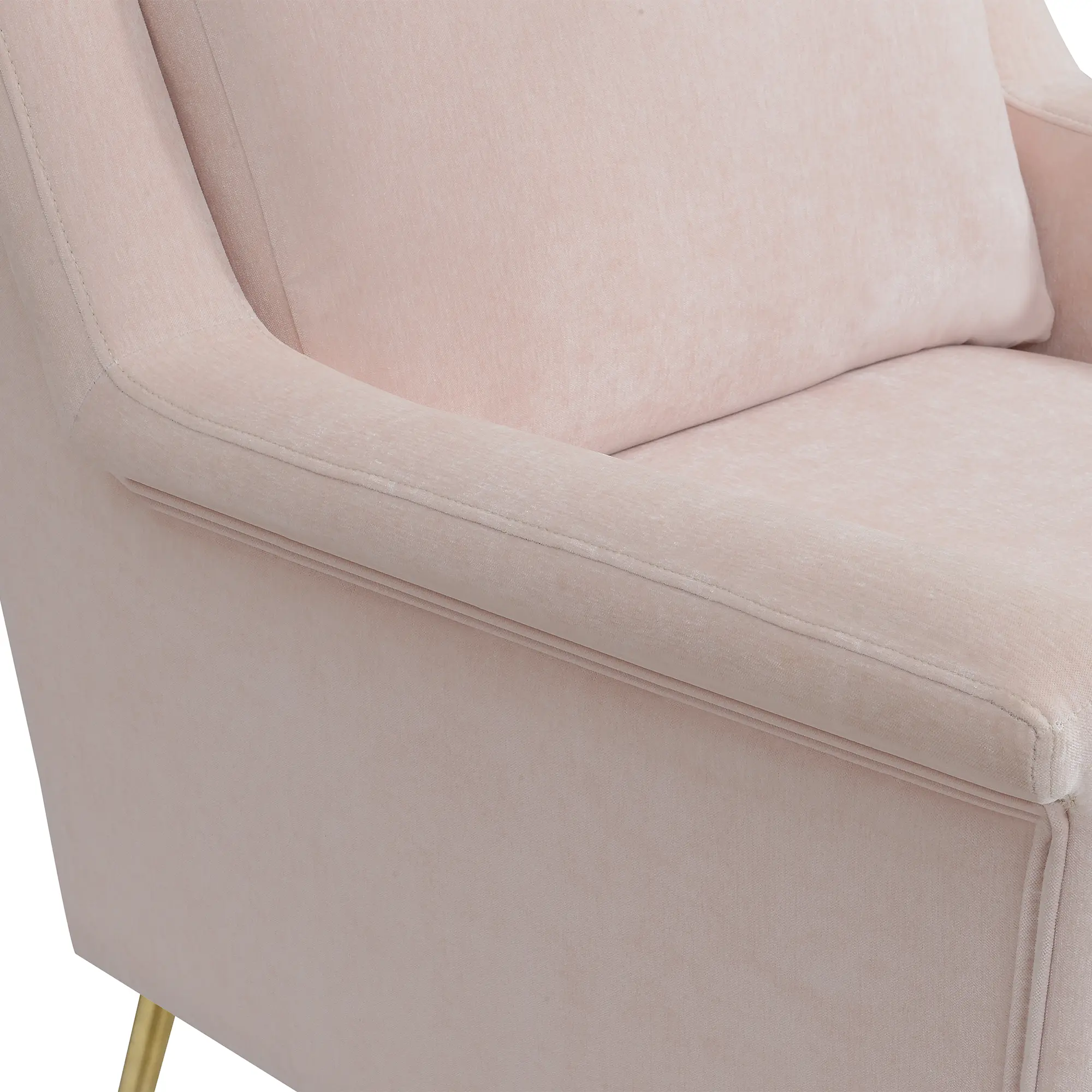Cambridge Mid Century Modern Blush Pink Accent Chair-8