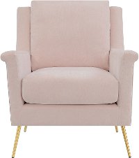 Mid Century Modern Blush Pink Accent Chair - Cambridge-2