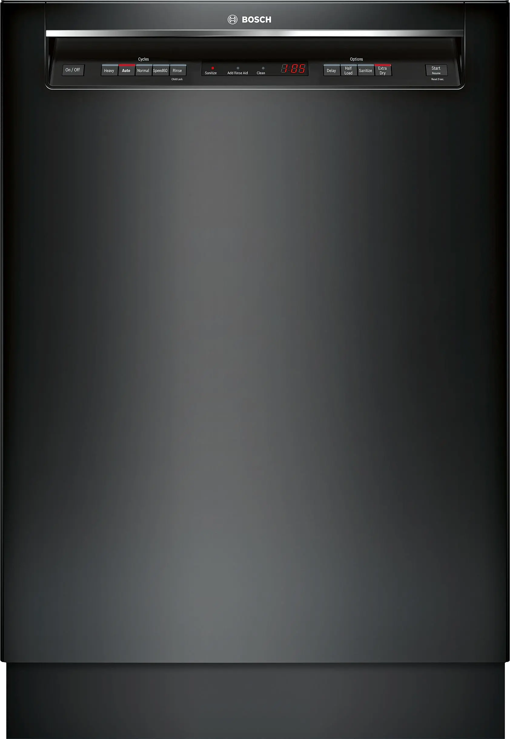 SHEM63W56N Bosch 300 Series Front Control Dishwasher - Black-1