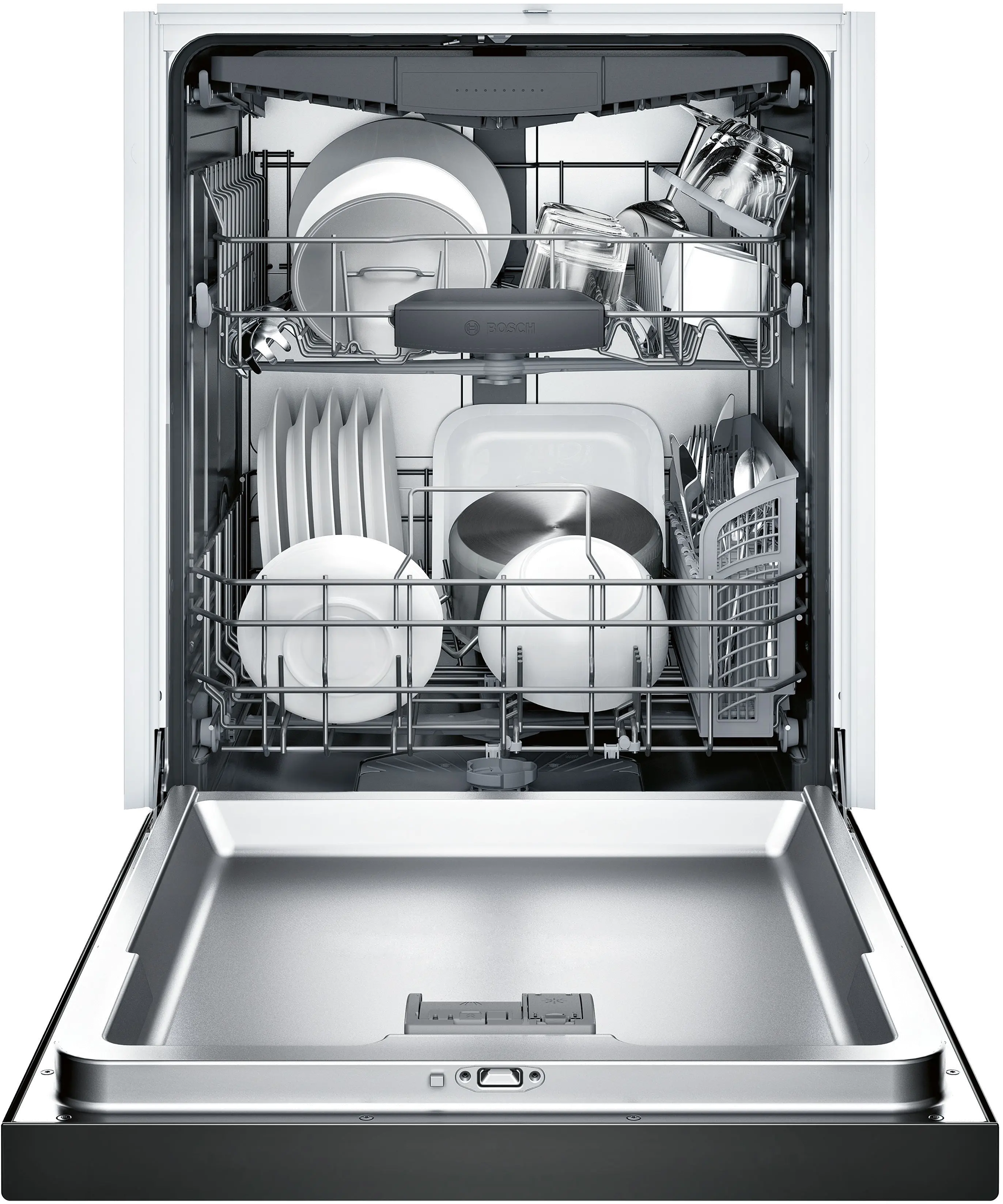 SHEM63W56N Bosch 300 Series Front Control Dishwasher - Black-3