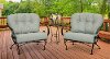 Gray 3 Piece Patio Set with 2 Chairs and Table - Branley