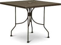 Chocolate Brown 36 Inch Square Patio Table - Avalon