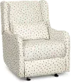 Clearance Cream and Multicolor Polka Dot Power Glider Recliner - Dots
