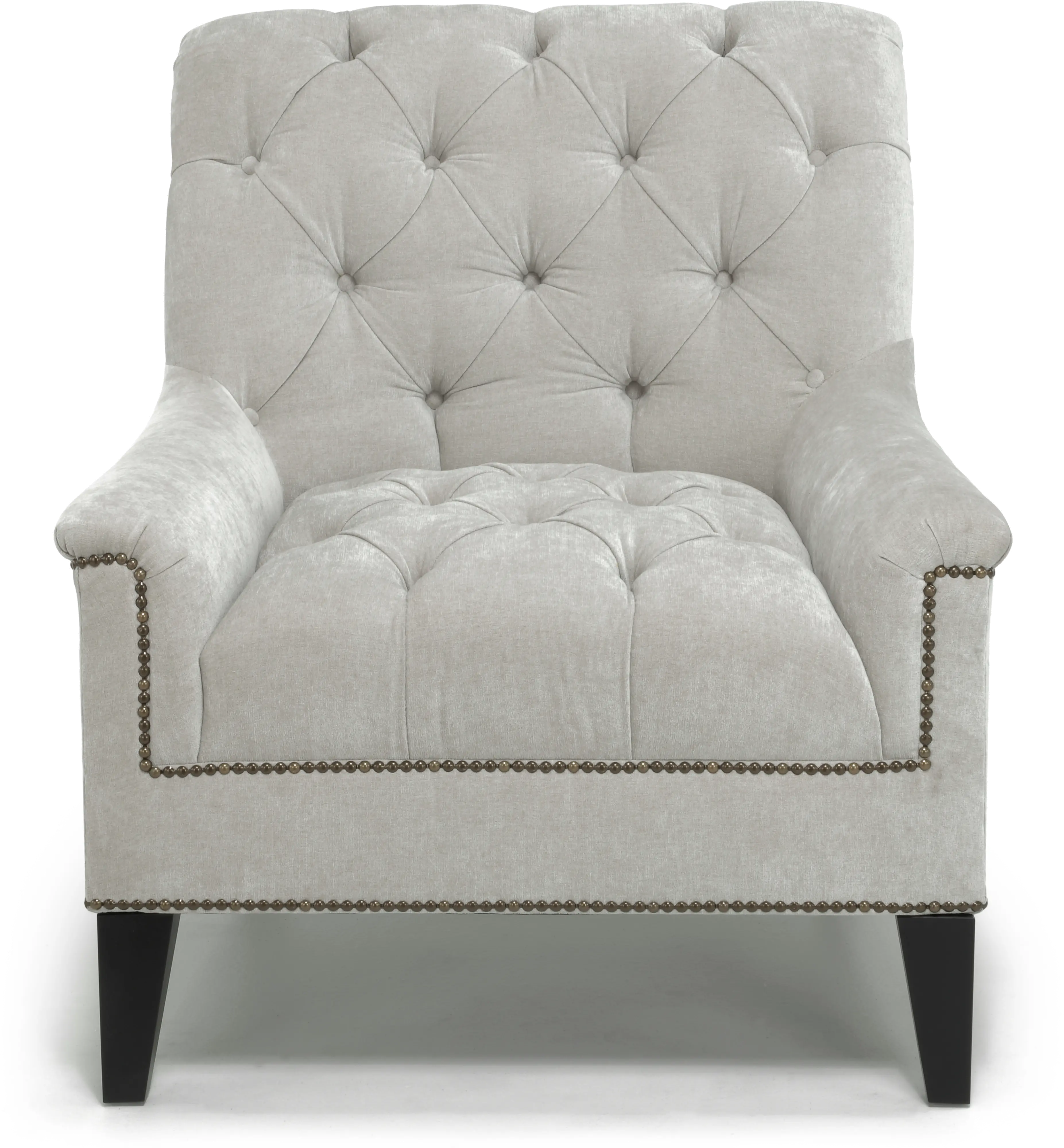 Traditional Light Gray Chair - Madeline-1