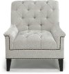 Traditional Light Gray Chair - Madeline