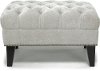 Traditional Light Gray Ottoman - Madeline