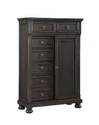 Classic Traditional Gray Gentleman's Chest - Stella