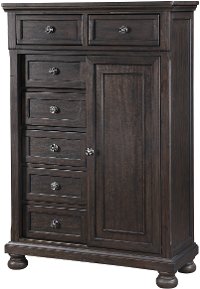 Traditional Chocolate Brown Gentleman's Chest - Stella