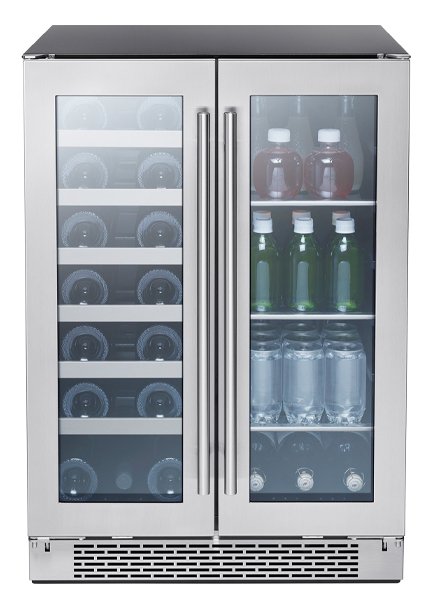PRWB24C32BG Zephyr Presrv Dual Zone Wine and Beverage Refrigerator - Stainless Steel-1
