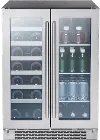 PRWB24C32BG Zephyr Presrv Dual Zone Wine and Beverage Refrigerator - Stainless Steel