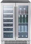 PRWB24C32BG Zephyr Presrv Dual Zone Wine and Beverage Refrigerator - Stainless Steel