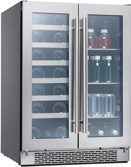 PRWB24C32BG Zephyr Presrv Dual Zone Wine and Beverage Refrigerator - Stainless Steel-2
