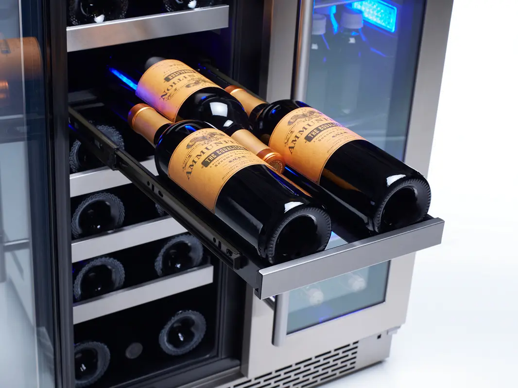 PRWB24C32BG Zephyr Presrv Dual Zone Wine and Beverage Refrigerator - Stainless Steel-4