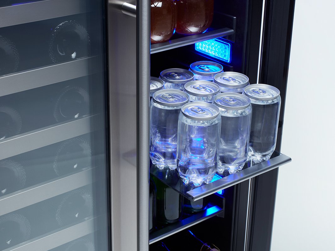 PRWB24C32BG Zephyr Presrv Dual Zone Wine and Beverage Refrigerator - Stainless Steel-5