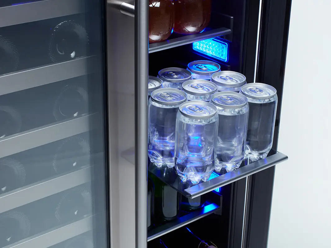 PRWB24C32BG Zephyr Presrv Dual Zone Wine and Beverage Refrigerator - Stainless Steel-5