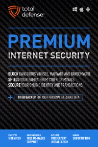 5 DEVICE PREMIUM INTERNET SECURITY Total Defense Premium Internet Security