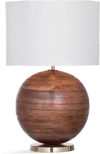Contemporary Natural Wood Table Lamp - Bespin