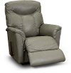 10-726/LB654553 Silver Leather-Match Reclina Rocker - Fortune