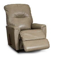 10-796/LB653364 Mushroom Leather-Match Reclina Rocker - Neptune