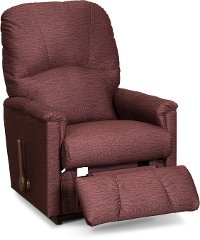 10-795/B654807 Casual Garnet Burgundy Rocker Recliner - Mercury