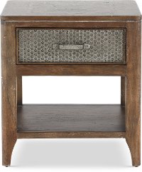 Industrial Timberwood End Table - Corvelle