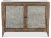 Timberwood Console with Two Perforated Metal Doors - Graves