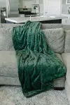 Forest Green Home Throw Blanket