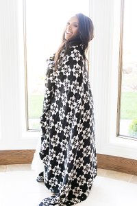Black and White XL Muslin Quilt Blanket - Avalon-2
