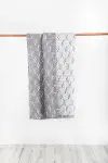Clearance Silver and White XL Muslin Quilt Blanket - Juliet