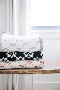 Silver and White XL Muslin Quilt Blanket - Juliet-3