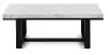Lucca Dark Espresso and White Marble Coffee Table