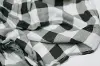 Clearance Black and White Buffalo Plaid Bamboo Rayon Muslin Swaddle