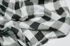Clearance Black and White Buffalo Plaid Bamboo Rayon Muslin Swaddle