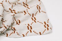 Copper and White Bamboo Rayon Muslin Swaddle - Juliet-2